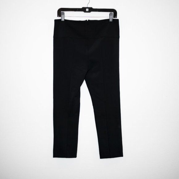 Veronica Beard Zip Back Scuba Pants Black Ankle Cropped Capsule Minimalist F11 - Picture 5 of 8